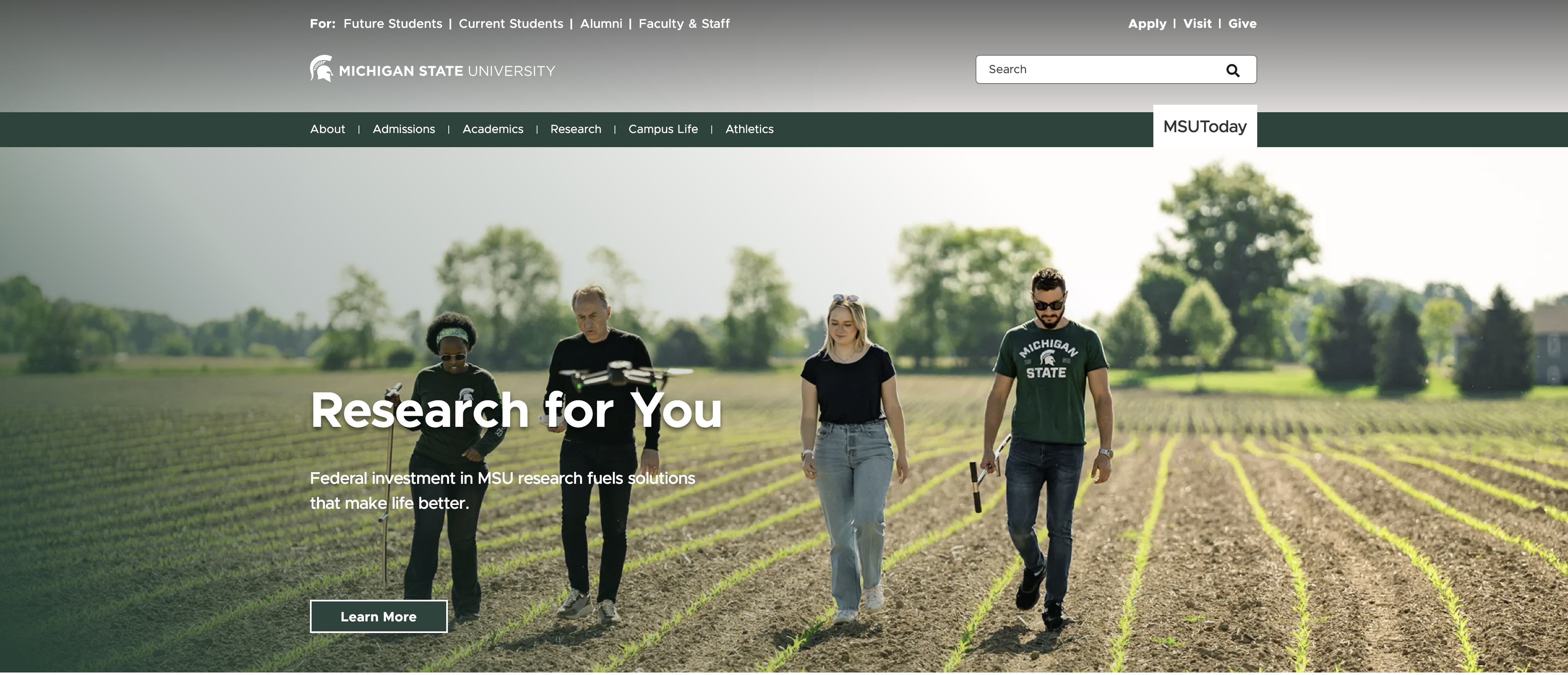 Dr. Basso Featured on MSU Website Front Page