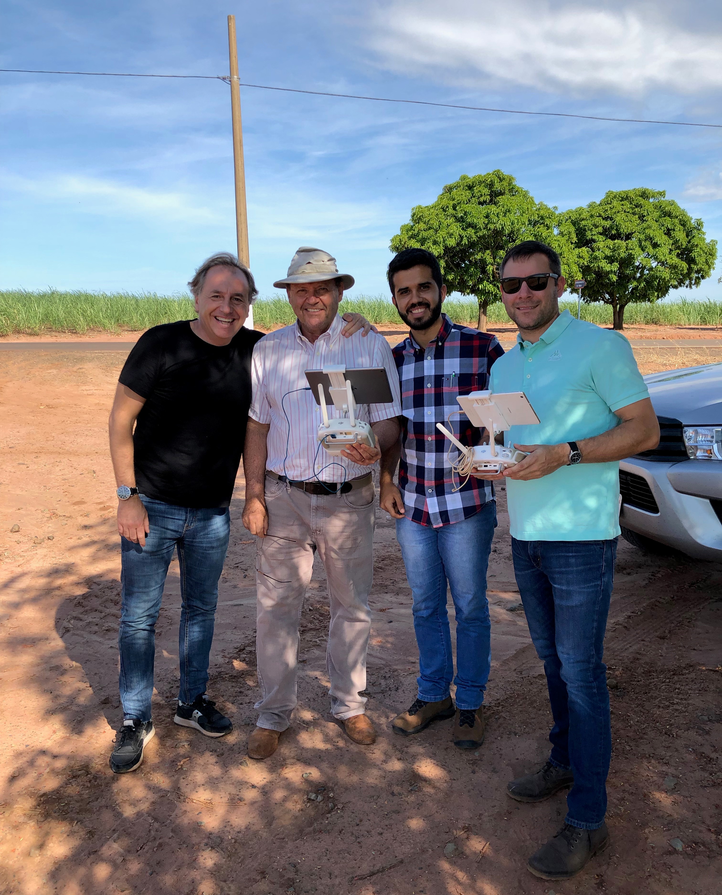 Bruno and Rich working with collaborators in Brazil