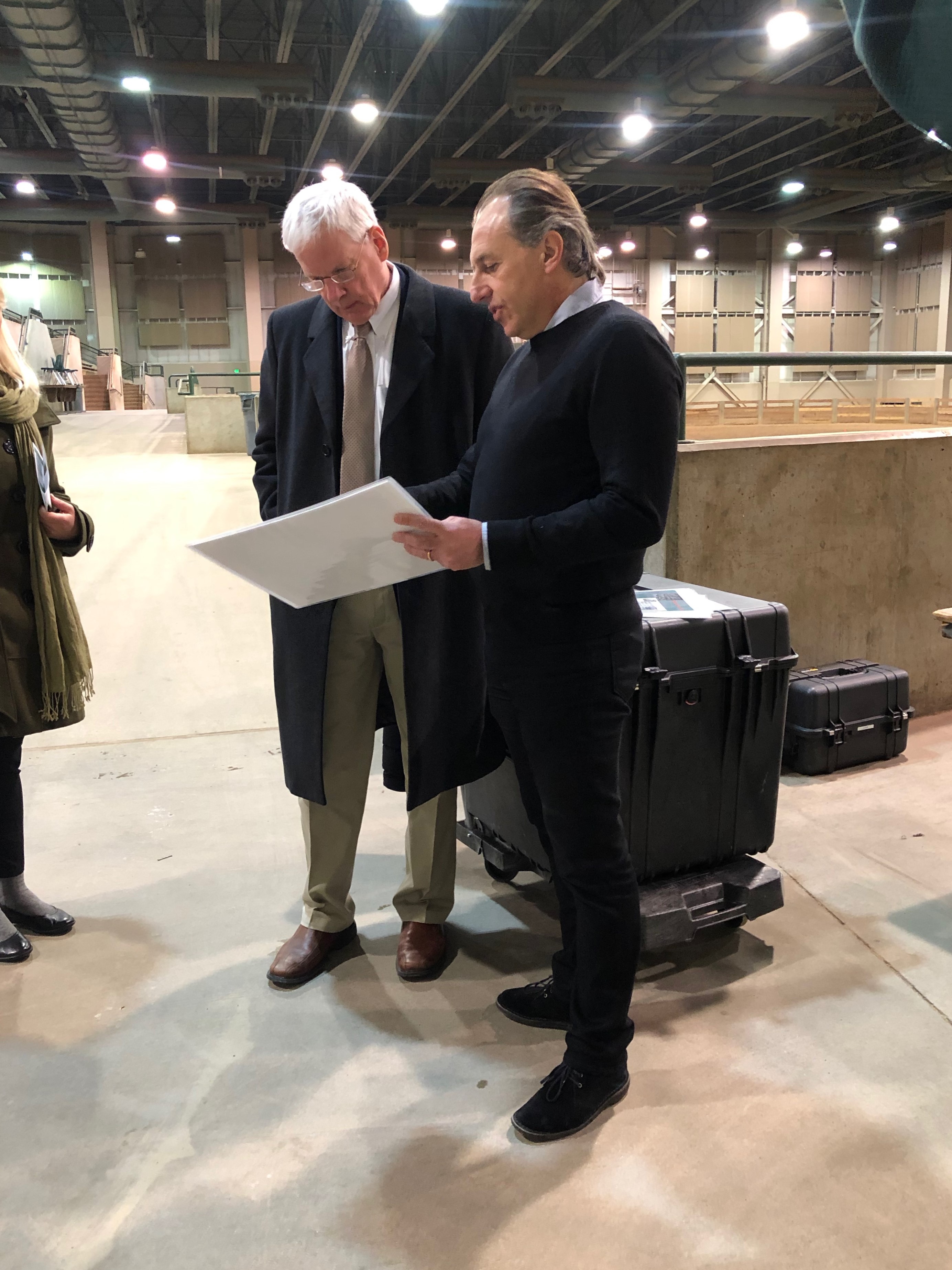 Bruno talking to administrator